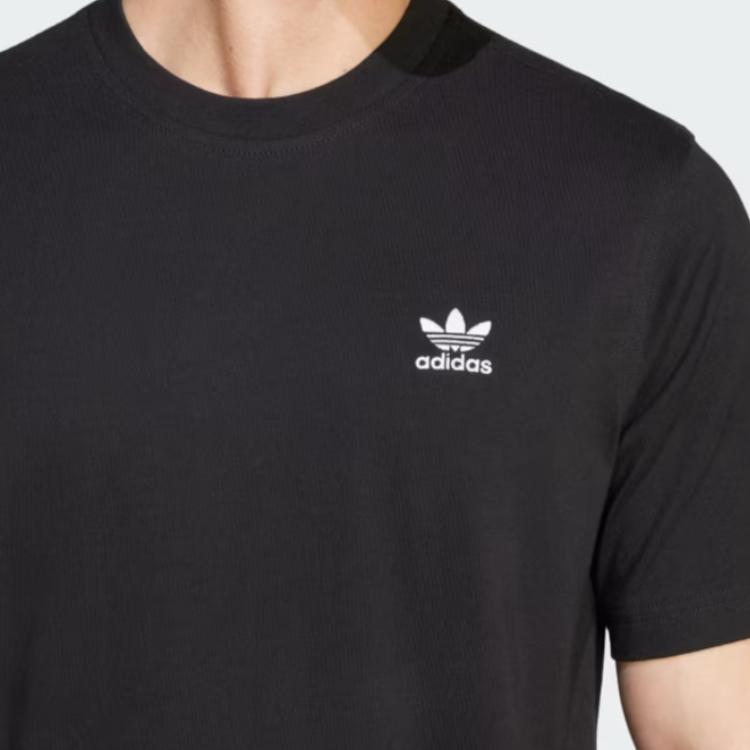Adidas Trefoil Essentials Tee Black Men Streetwear IW5787