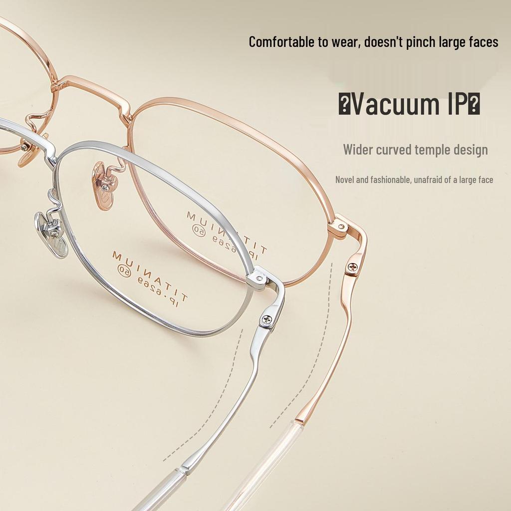 Forest-inspired Oxygen-rich Elegant Pure Titanium Glasses with Gentle, Non-pinching High-elastic Titanium Legs