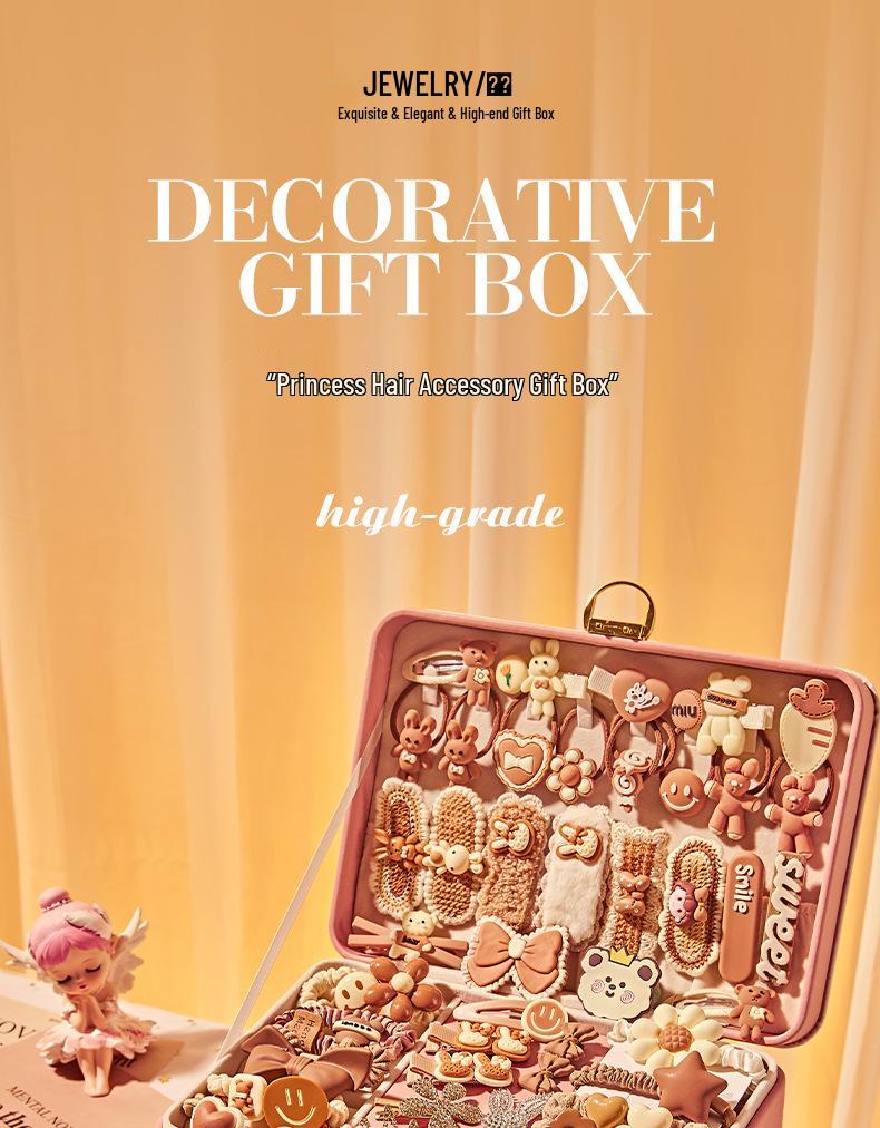 Deluxe Princess Hair Accessories & Jewelry Gift Set for Girls - Perfect for Birthdays and Children's Day