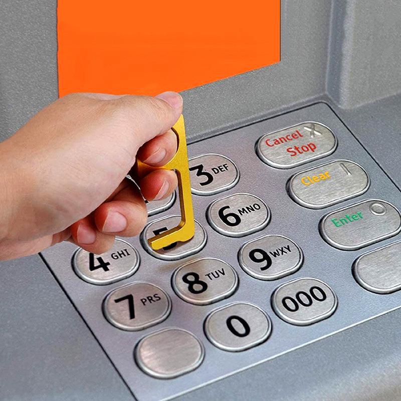 Buy 3PCS Hygiene Hand Brass Clean Key NoTouch Door Opener Closer