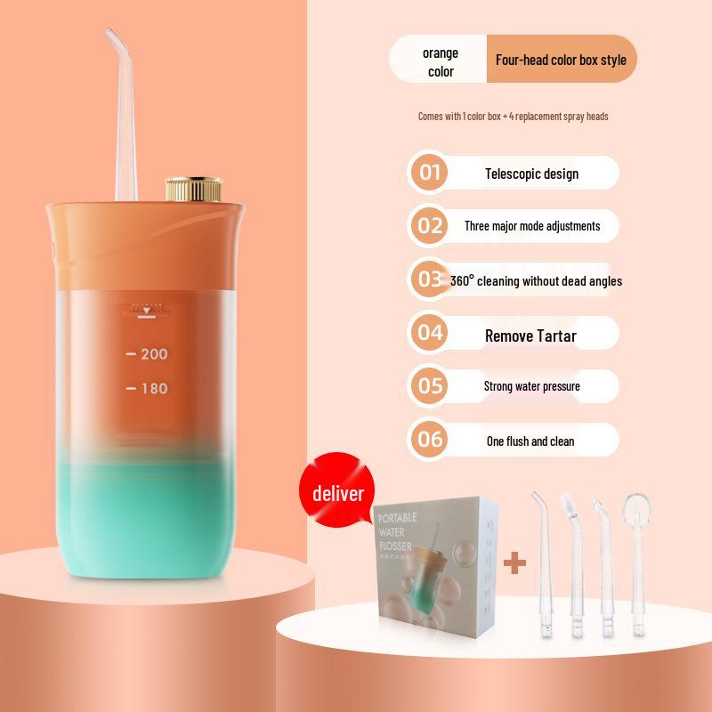 Portable Electric Water Flosser: Mini Oral Irrigator & Teeth Cleaner for Home Use