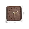 Massivholz Mini Schreibtischuhren Büro Quadratisch Schwarznuss Holz Zeigeruhr Heimdeko Ornamente Tischuhr Uhr Geschenke
