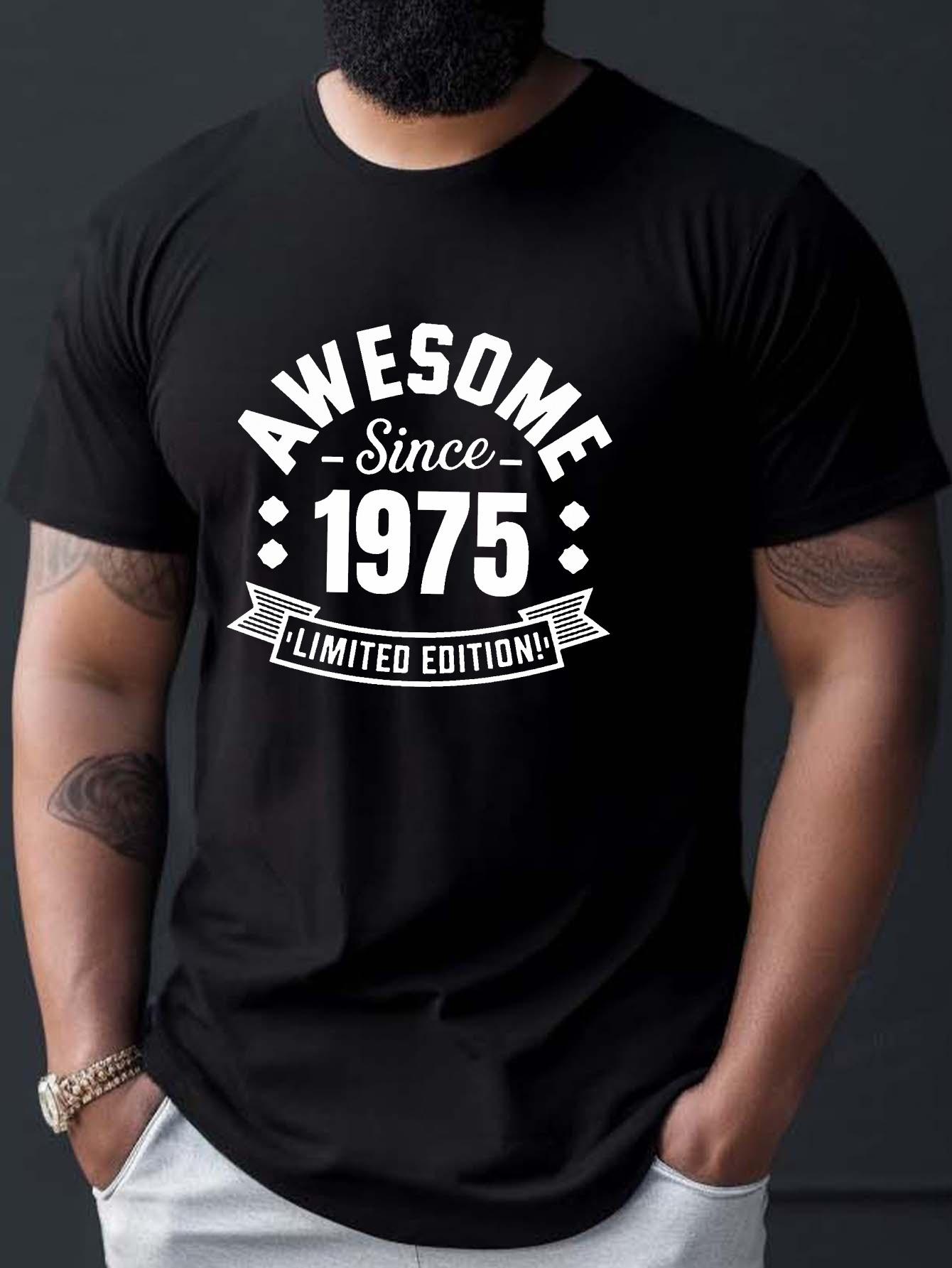 1975 Vintage Born in 1975 T-shirt - Brilliant Limited Edition Since 1975 Retro Graphic Tee XXXXL