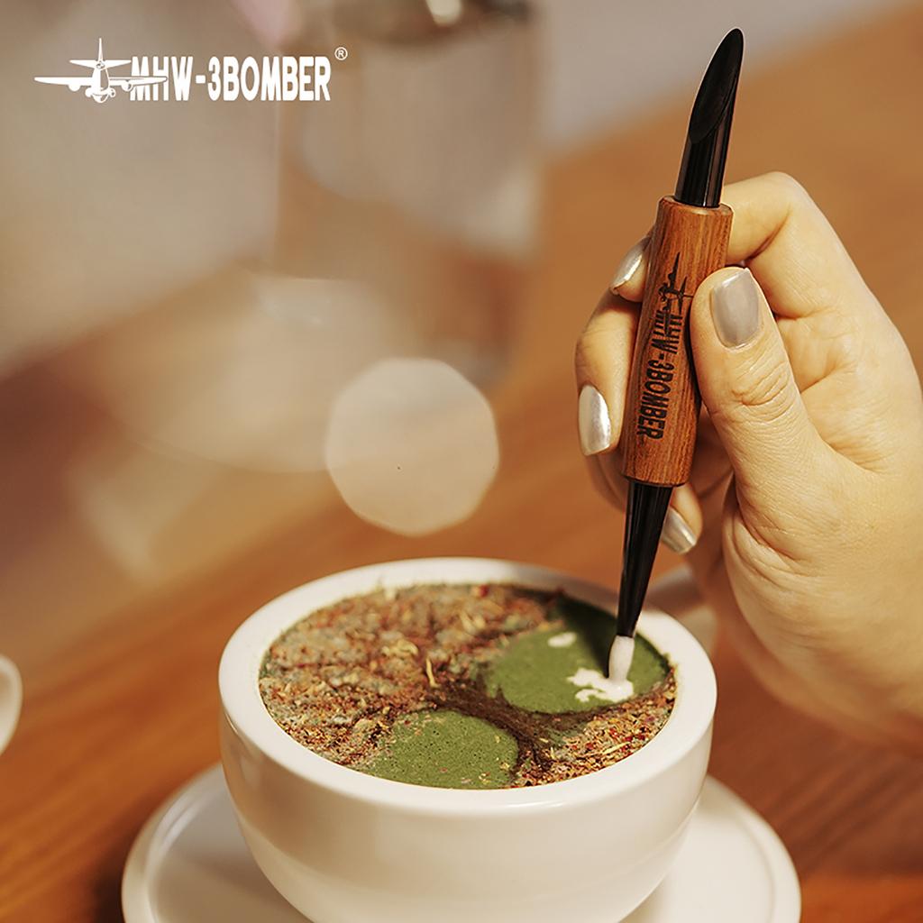 MHW-3BOMBER Espresso Art Latte Needle Vintage Delicate Coffee Art Decoration Tools Set Professional Home Barista Accessories