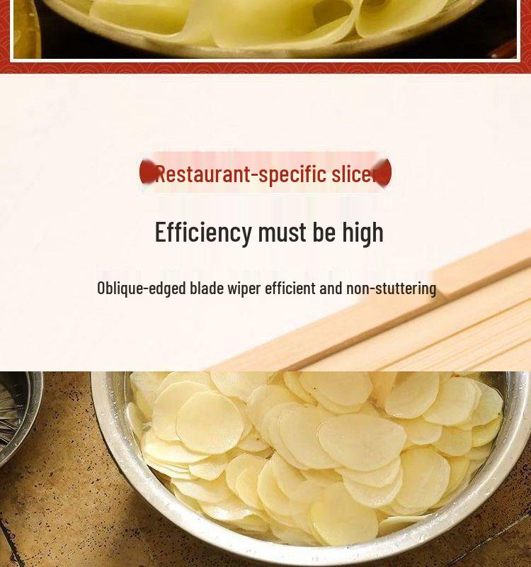 Adjustable Thickness Potato Chip Slicer - Perfect for Hot Pot and Barbecue Kitchens