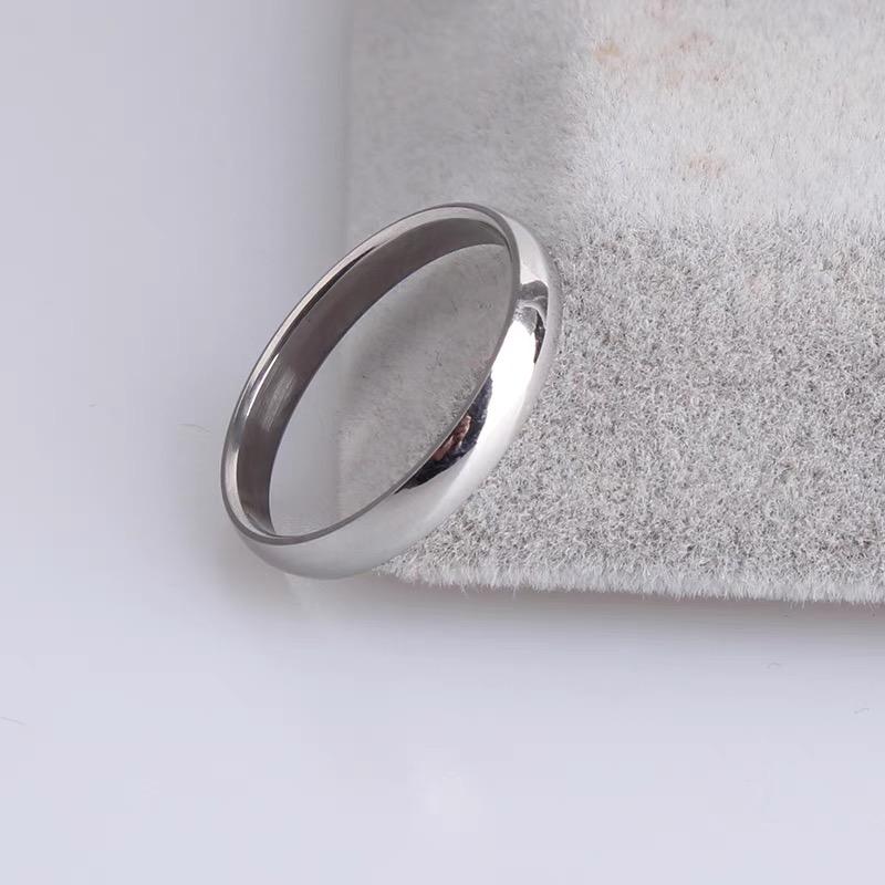 

Kajia High Version CNC925 Silver Square Inlaid Diamond Stackable Wedding Band Ring Size 8 US