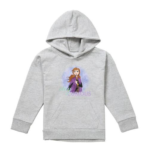 Frozen Childrens/Kids Stay Curious Anna Heather Pullover Hoodie