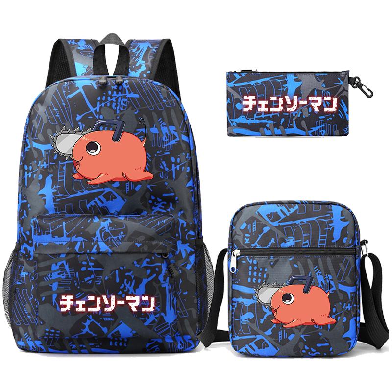 3 Teile/satz Anime Gedruckt Rucksack Sharingan Jugendliche Große Kapazität Cartoon Student Schul Mädchen Zurück Zu Schule Tasche