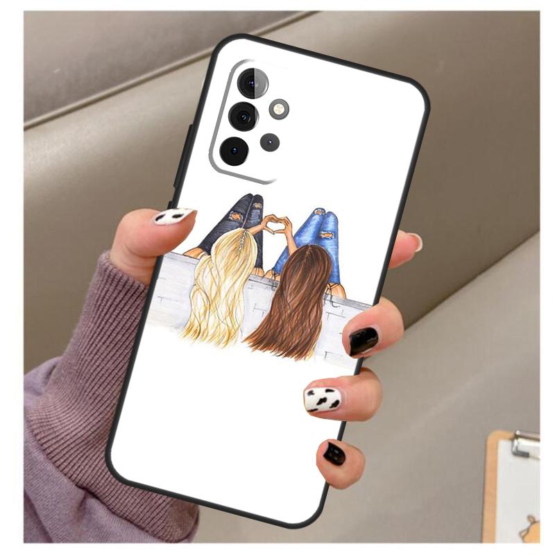 Best Friends BFF Matching Case For Samsung Galaxy A56 A16 A26 A36 A06 A52 A53 A33 A13 A34 A54 A14 A15 A35 A55 A22 A32
