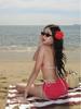 Women's Strappy Three-Piece Bikini Set for Beach and Hot Springs