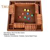 Shut The Box Brettspiel mit 8 Würfeln, 4-Wege-Lernspiel, Mathematik, Zahlen, Strategiespiel, 4 Spieler, Kinder, Erwachsene, Familienabend, Party, Holzspielzeug zum Schließen der Box