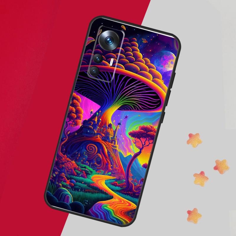 Weird Trippy Mushroom Case For Xiaomi 15 14 13 Ultra 11T 12T 13T 14T Pro Cover For POCO X7 X6 X3 X5 F5 F6 F7 Pro