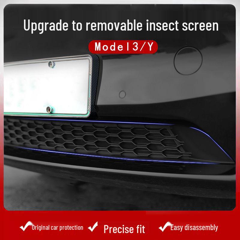 Tesla Model 3 & Y Insect Net Grille Cover - Air Inlet Mosquito Repellent & Water Tank Protector