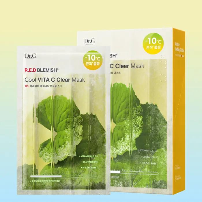 Red Blemish Cool Vita C Blemish Mask 30g 10 Sheets