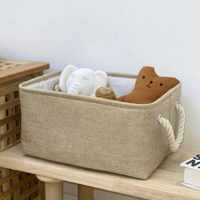 Home Supplies Sundries Sorting Basket Folding Linen Organizer Box Laundry Basket Space-saving Makeup Storage