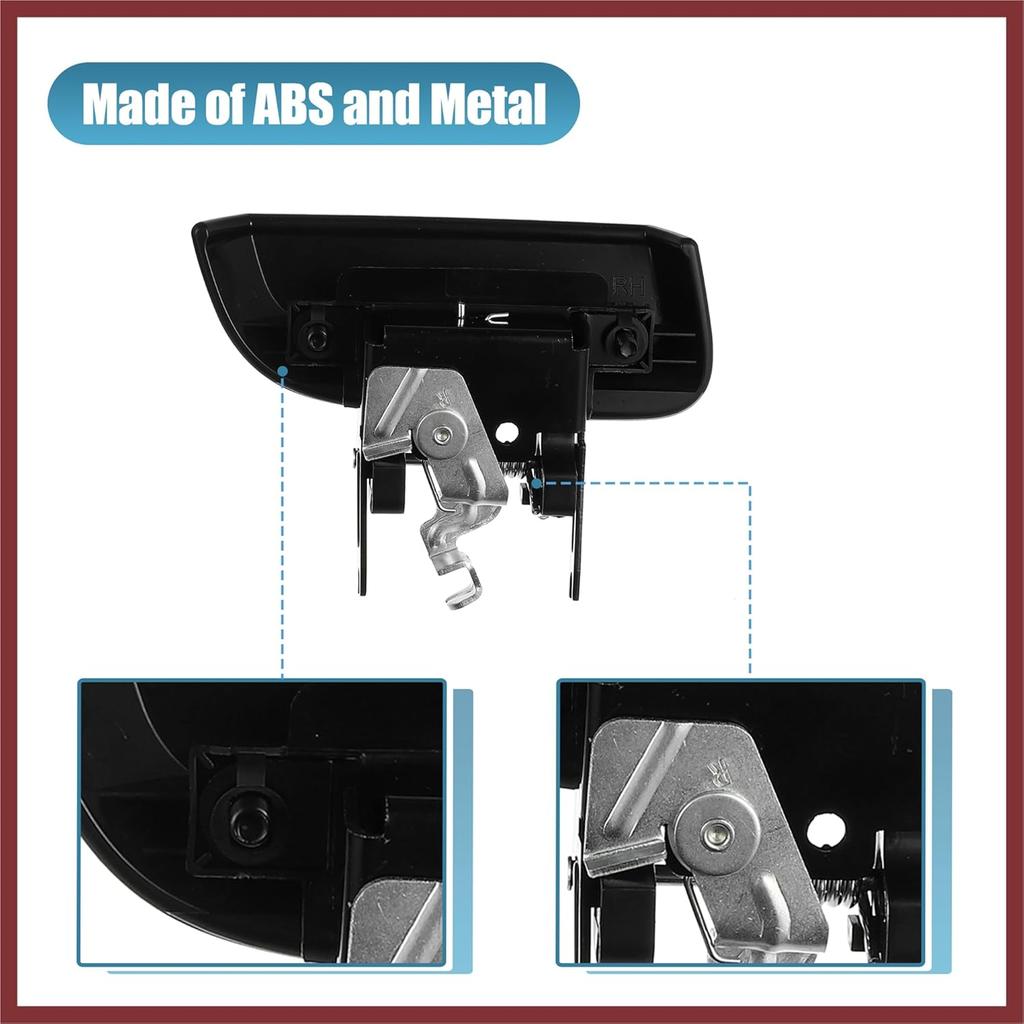 2 Stück äußere Hintertürgriffe links rechts 82607-EA502 82606-EA502 für Nissan Pathfinder R51 2005-2012 Ersatzteile