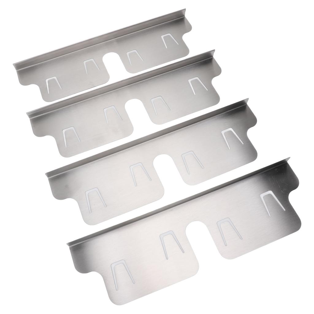 4PCS Stainless Steel Stove Counter Gaps Cover Heatproof Adjustable 35 To 70CM Stove Gaps Guards Range Trim Kit for