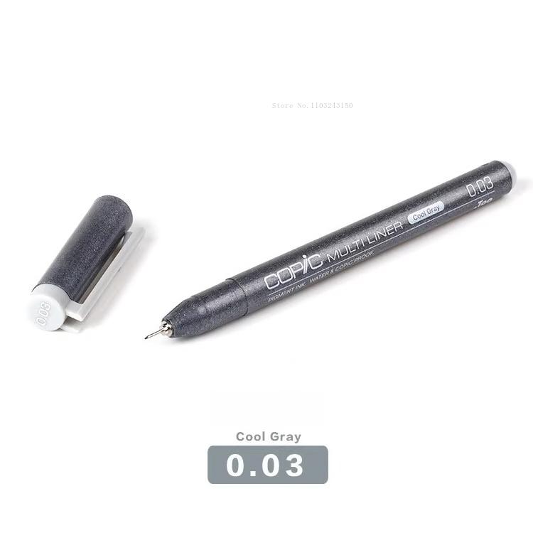 Japanese Colored Hook Line Pen Waterproof Art Supplies Anime Architectural Design Ink Tube Drawing Pen Watercolor Outline Marker