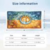 Sun Moon Art Theme Quick Dry Beach Towel Custom Name Text Print Large Sand Resistant Towel Beach Vacation