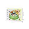 Electric Pop-up Turntable Toy with Music Cartoon Rotating Rabbit Catcher Toys with Nets Musical Launching Rotating Game Kids Toy