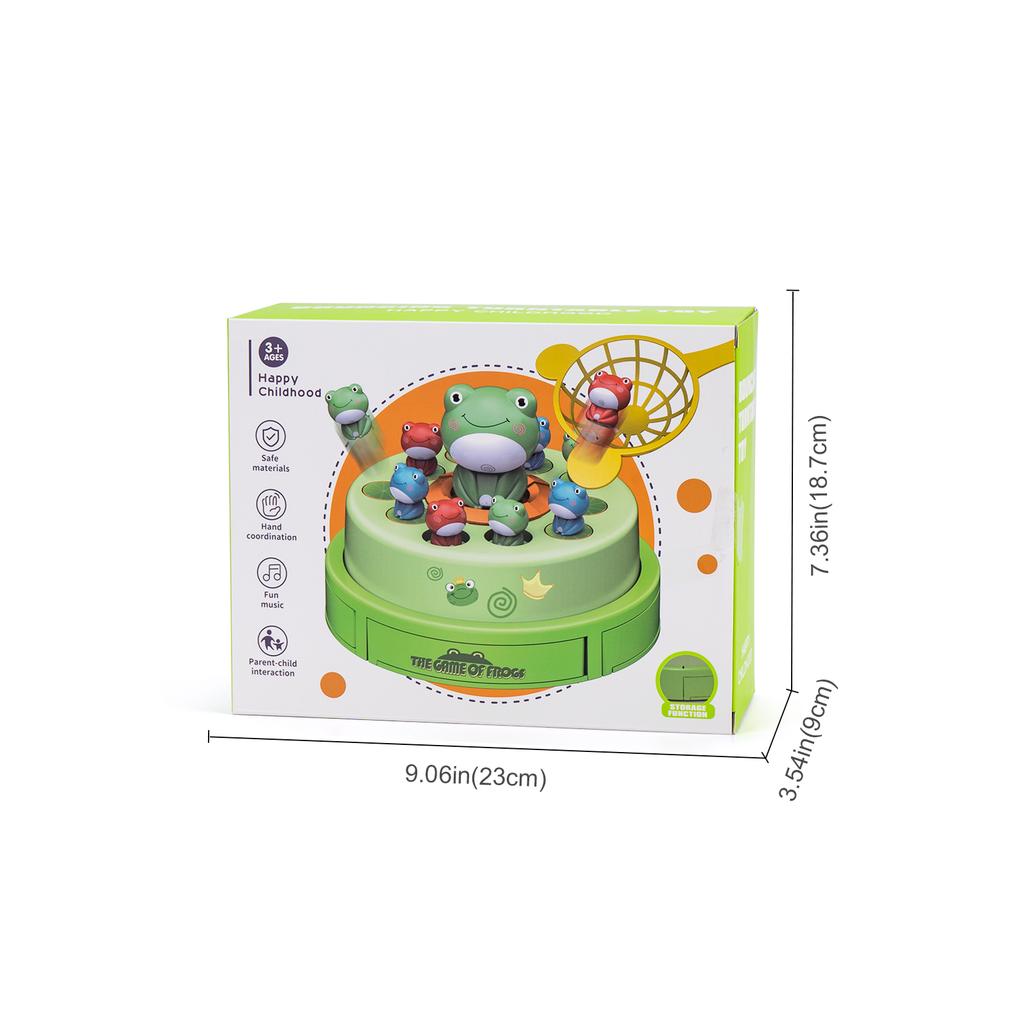 Electric Pop-up Turntable Toy with Music Cartoon Rotating Rabbit Catcher Toys with Nets Musical Launching Rotating Game Kids Toy