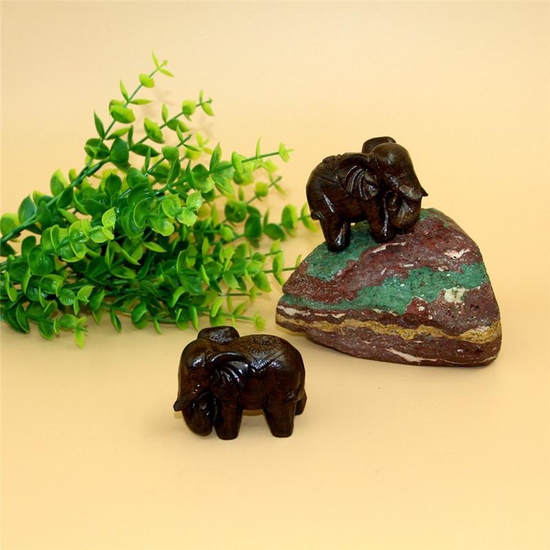 Natural Agarwood Elephant Wood Carving  Wood Crafts Antique Decoration Health