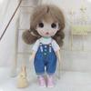 Toys Accessories for Obitsu11 Doll Fashion Overalls Denim Pants Doll Clothes Pants T-shirt Suits