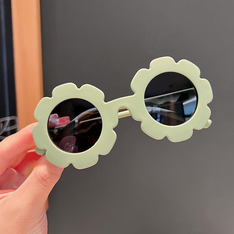 

Sunflower Children S Uv Protection Sunglasses Tide Girls Sunscreen Shade Boys Children Polarized Sunglasses Box another shot зелёный
