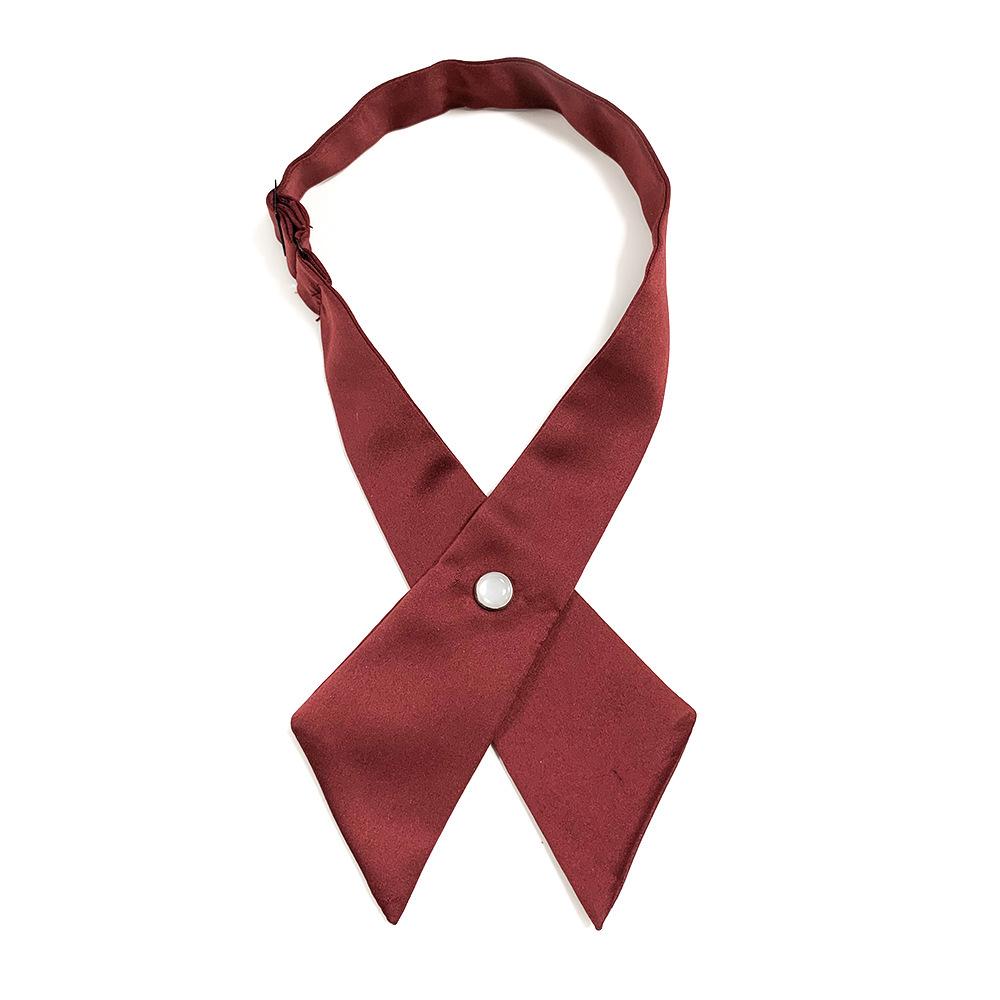 Japanese School Uniform JK Cross Tie - Black, Deep Indigo, Red