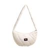 2025 Autumn Niche Women's Bags Large-capacity Shoulder Messenger Women's Bags High-value Diamond Dumpling Bags Foreign-style Cotton Clothes Bags