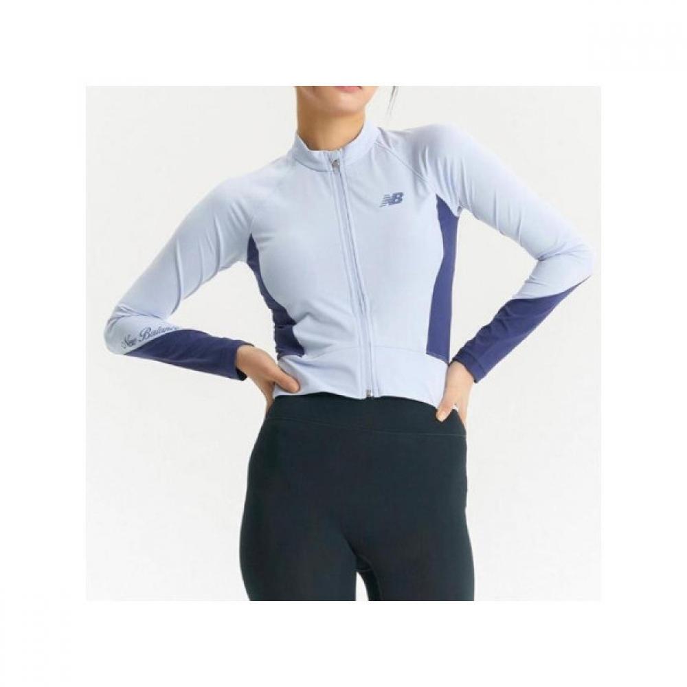 New Balance Women S eSSentialS Zip Up raSh Guard Nbmde2w702 50
