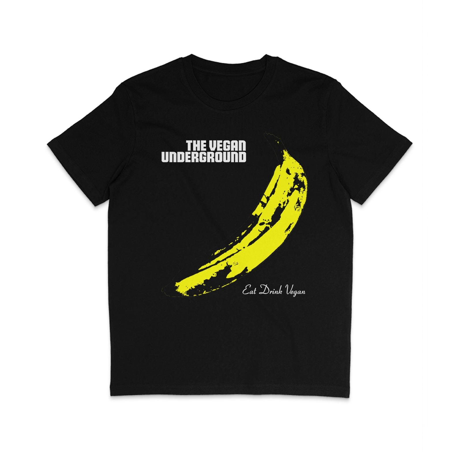 The Vegan Underground - Yellow Banana - White Text M