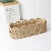 Handmade Paper Rope Storage Basket Home Organization Decorative Oval Bin Lightweight Eco-Friendly