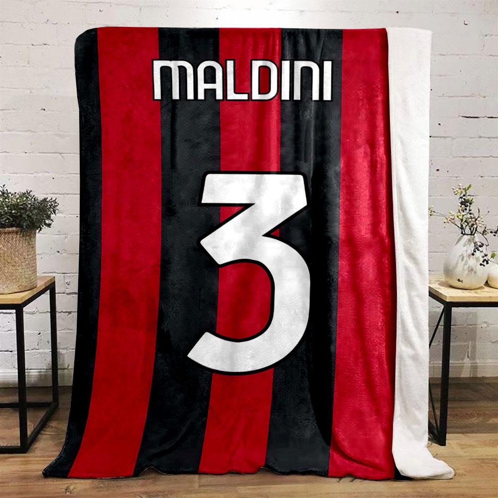 Red and Black Vertical Stripes, with a Bold White Number "3" and Text Above. for All Seasons Blanket Lunch Break Throw Gift