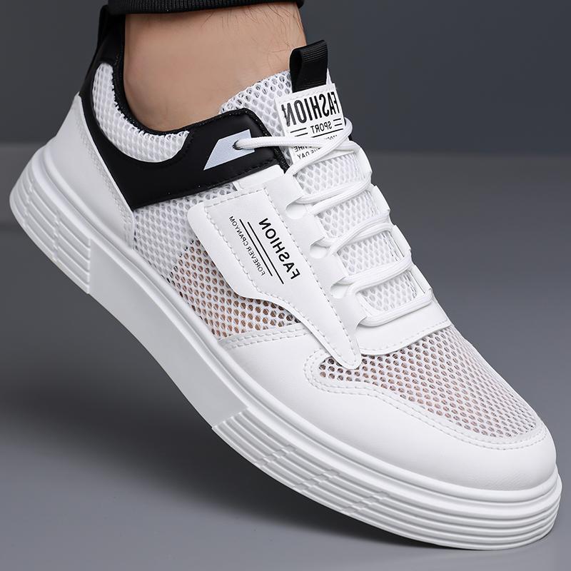 Trendy Men Mesh Casual Shoes Summer Breathable Lightweight Soft Sole Daily Walking Fashion Sneakers Male Outdoor Footwear