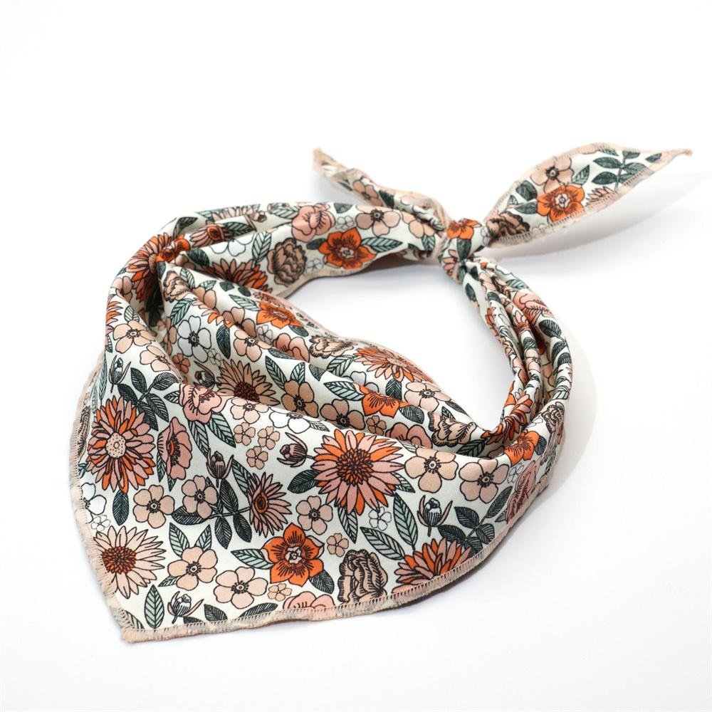 Zgardă de câine personalizată Boho Floral pentru fete, floare cu lesă și ham asortate