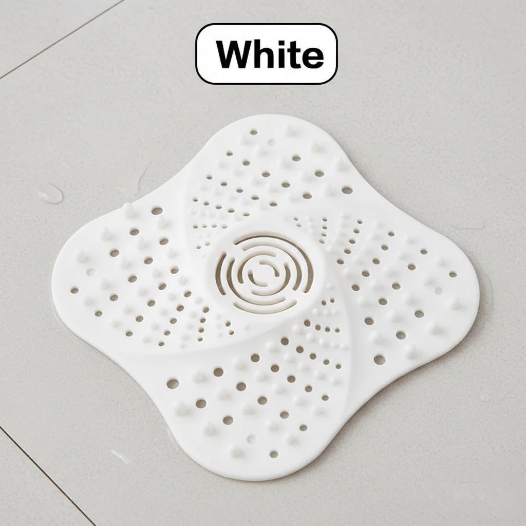 

Washable Reusable Sink Drain Cover Filter Plug Kitchen Bathroom Accessories Floor Drain Stopper Protector белый