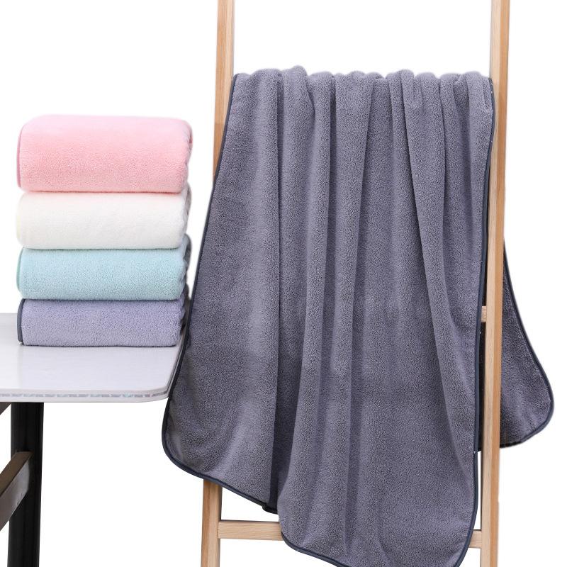 Thickened Men'S And Women'S Coral Velvetbath Towel 90X180 Cm Household  Children'S Soft Bath Towel Water Uptakenon Shedding Hair