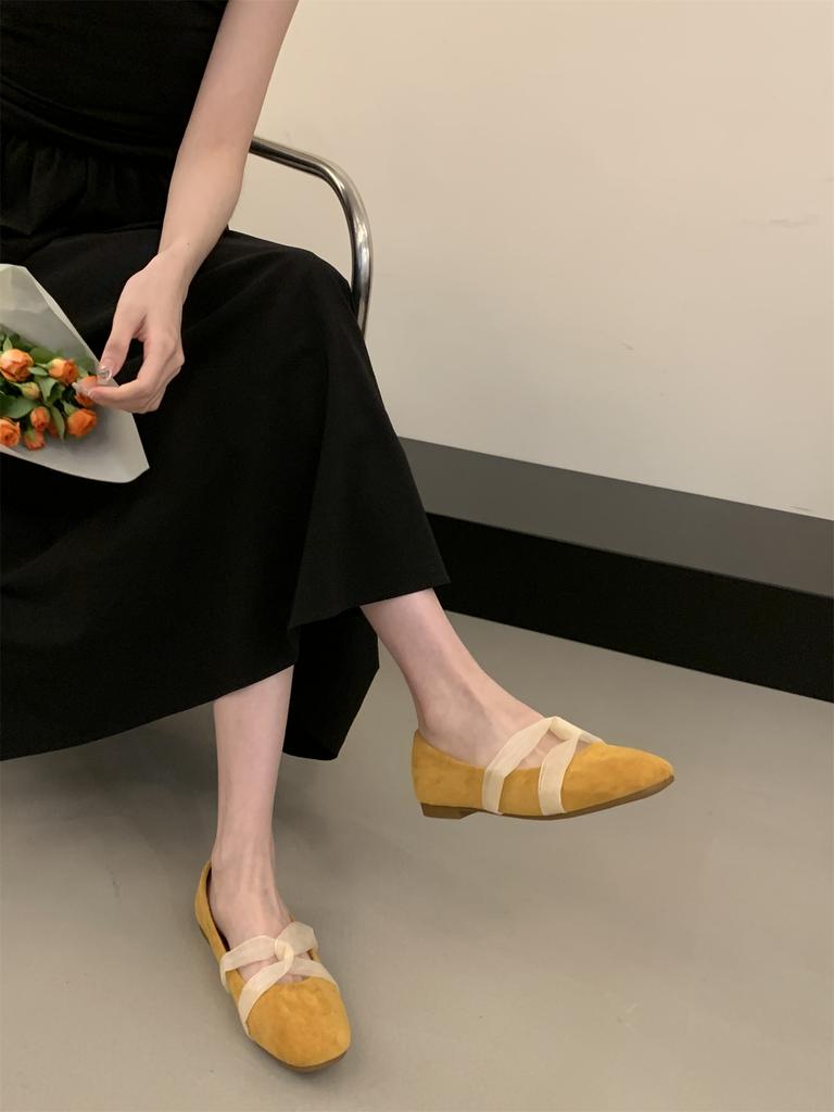 2025 New Sweet Pretty Comfy Shoes For Women Summer Bowtie Loafers Cute Casual Flats Female Shoes Low Heeled Soft Soled Flats