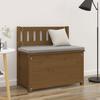 VidaXL Bench, Storage Bench with Backrest, Storage Chest for Entrance, Living Room Furniture, Modern, Wood 823552