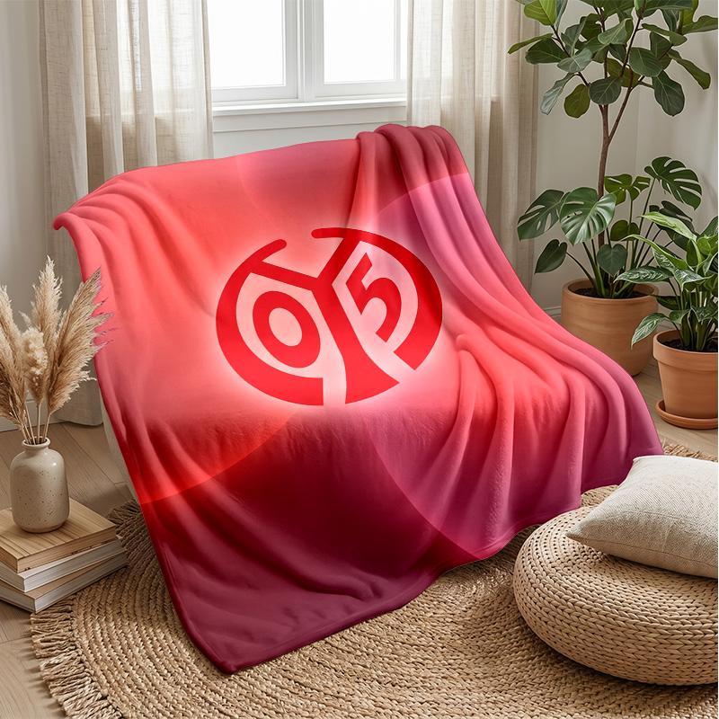 Mainz FC Soft Flannel Fleece Blanket Lightweight Cozy Warm Throw Blanket For Sofa Bed Home Decor