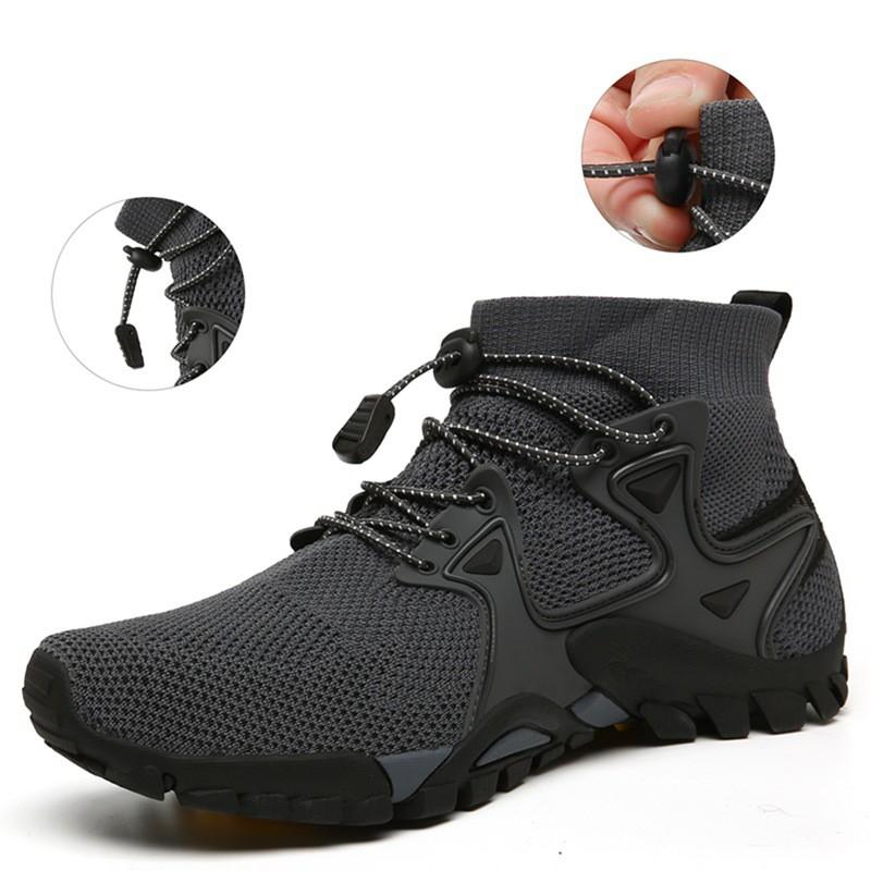 Unisex Hiking Shoes Outdoor Trail Running Sneakers High-Top Breathable Mesh Walking Boots Fall