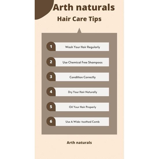 Arth naturals -Hair growth -Dandruff free- Cruelty free- Vegan - Natural ingredients -Good Vibes Hair oil - Unisex product - Made in India - 100 ml -