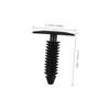 CLISPEED 20pcs Trump Top Auto Bumper Clip Bumper Clip
