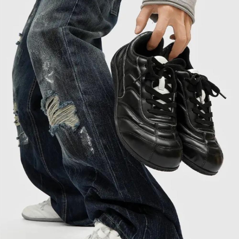 New Women Retro Casual Low Top Running Sneakers Anti-slip Wear-resistant Shoes Outdoor Fashion Lace Up Sneakers  De Mujer