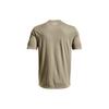 Under Armour Letter Print Crew Neck Short Sleeve T-Shirt Men Tops Khaki Gray 1329582-037