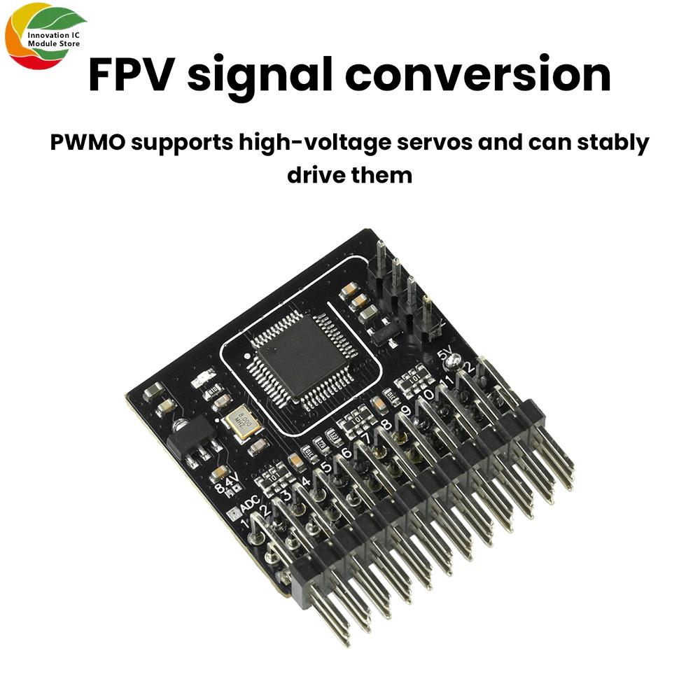 DC 5-12V 12 Channel Pwm Adapter Board Signal Conversion Module Suitable For Fpv Unmanned Aerial Vehicle Receiver