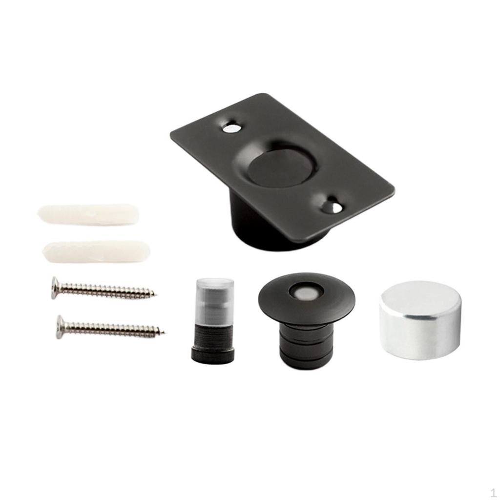 Magnetic Door Stop Quiet Hidden Stopper for Dorm Office Buildings Home Milky White