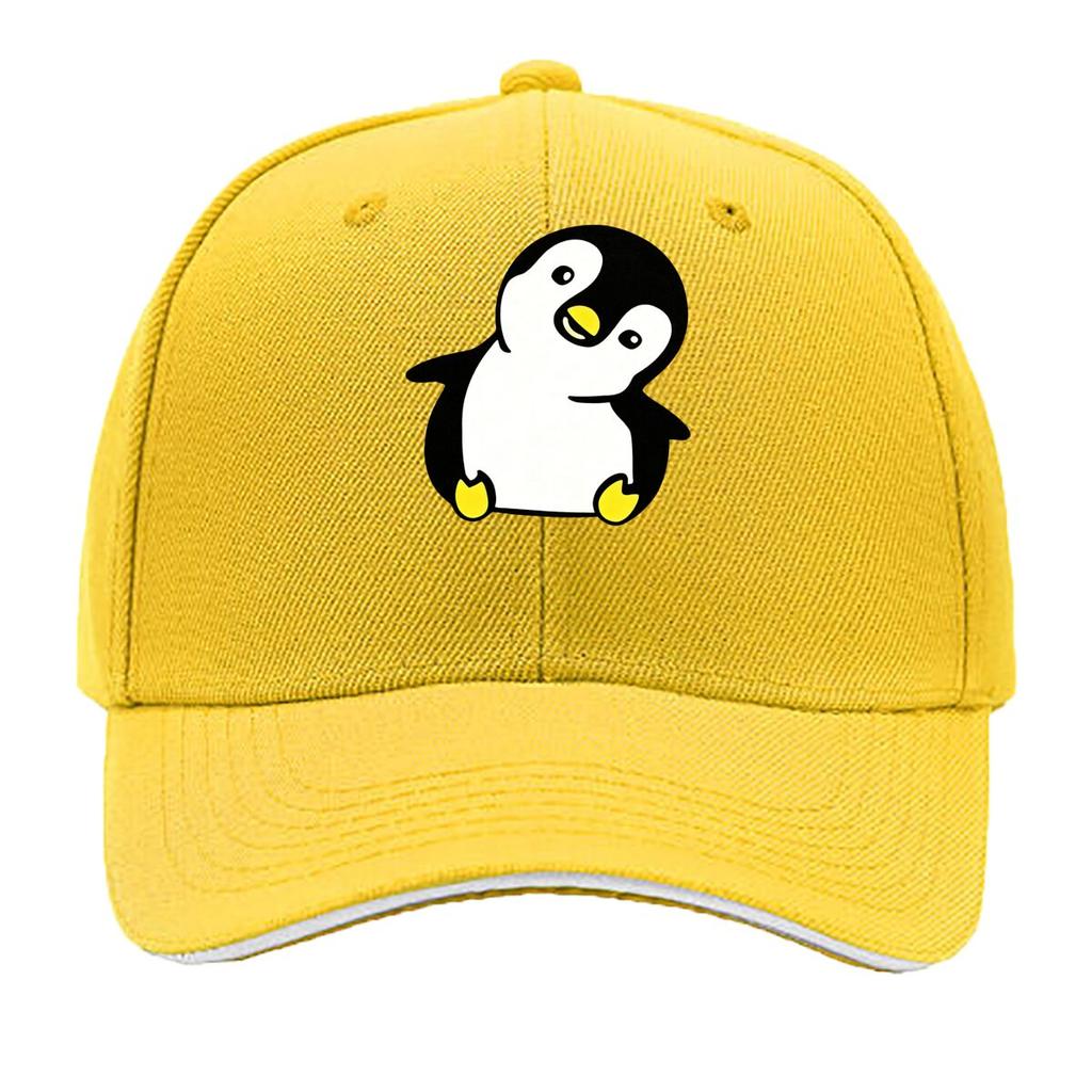 Cappellino da Baseball Carino con Stampa di Pinguino Stiloso Nero con Zampe Gialle Becco Perfetto per la Pesca all'Aperto Cappellino da Baseball Sandwich