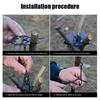 Portable Hanging Rack Adjustable Camping Tripod Cooking Accessories Pot Tripod Set  Camping
